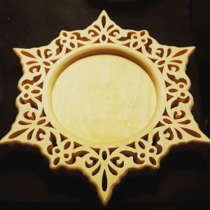 candle holder scroll saw wood craft